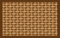 Brown seamless texture of intertwined strings. Royalty Free Stock Photo