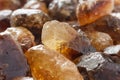 Brown shiny sugar rock candy Royalty Free Stock Photo