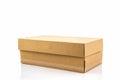 Brown shoe box. Royalty Free Stock Photo
