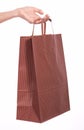 Brown shopping bag