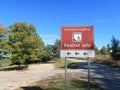 Brown Sign of Barac Cave in Croatia Royalty Free Stock Photo