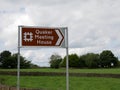 Brown sign Quaker meeting house