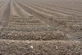 Brown Soil Field Agricultural Ground Royalty Free Stock Photo