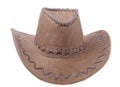 Brown sombrero isolated Royalty Free Stock Photo