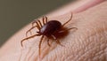 A brown spider on a hand