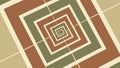 Brown Square Maze Geometric Pattern Background, vector design Generative AI Royalty Free Stock Photo