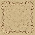 Brown squiggly background Royalty Free Stock Photo
