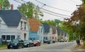 Identical homes built for mill workers by the old S.D. Warren Mill in Westbrook Maine