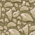 Brown stone seamless background. Vector illustration. Design element Royalty Free Stock Photo
