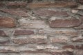 Brown stone wall background. Old masonry texture. Royalty Free Stock Photo
