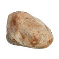 Brown stone on white Royalty Free Stock Photo