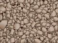 Brown stones granite gravel texture Royalty Free Stock Photo