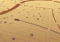 Brown streetmap