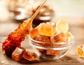 Brown Sugar. Cane Sugar Royalty Free Stock Photo