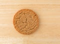 Brown sugar and cinnamon cookie on a table Royalty Free Stock Photo