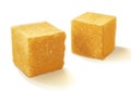 Brown sugar cubes vector illustration.