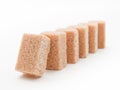 Brown sugar domino Royalty Free Stock Photo