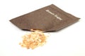 Brown sugar packet Royalty Free Stock Photo