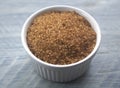 Brown Sugar in a Ramekin