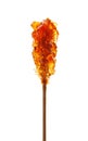 Brown sugar stick Royalty Free Stock Photo