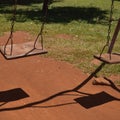 Swing in the park, stoped Royalty Free Stock Photo