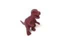 Brown t-rex or tyrannosaurus dinosaur toy. Royalty Free Stock Photo