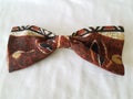 Brown and Tan African Print Bow Royalty Free Stock Photo