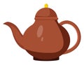 Brown teapot, icon