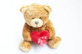 Brown Teddy Bear with heart