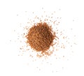 Brown Teff Grain on white background