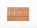 Brown textile medical patch