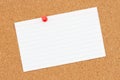 Brown texture corkboard with index card background for school or office