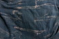 Brown texture of speckled crumpled fabric on old clothes Royalty Free Stock Photo