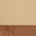 Brown textured sherpa and beige felt fabric material background