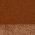 Brown textured sherpa and felt fabric material background