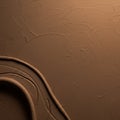 Brown, textured surface with a smooth, curved pattern at the lower edge. The material Royalty Free Stock Photo
