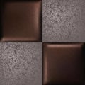 Brown Textured Tiles. Seamless Texture. Abstract Vector Background Royalty Free Stock Photo