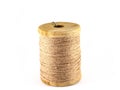 Brown thread spool isolated