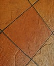 Brown tile surface