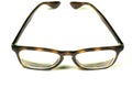 Brown tortoiseshell glasses isolated on a white background. Amazing horn rimmed eyeglasses Royalty Free Stock Photo