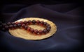 Brown transparent natural gemstone round beads