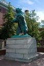 Brown University Bear Statue.