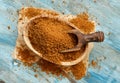 Brown unrefined cane sugar