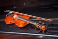 Brown vintage violin Royalty Free Stock Photo