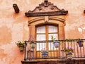 Brown Wall Window San Miguel Allende Mexico Royalty Free Stock Photo