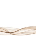 Brown wave. Vector layout for advertising. eps 10 Royalty Free Stock Photo