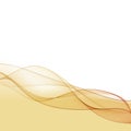 Brown wave. Vector layout for advertising. eps 10 Royalty Free Stock Photo