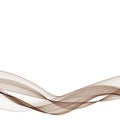 Brown wave. Vector layout for advertising. eps 10 Royalty Free Stock Photo