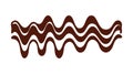 Brown Wavy Flow Pattern for Organic Abstract Backgrounds, vector design Generative AI Royalty Free Stock Photo