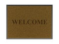 Brown welcome doormat